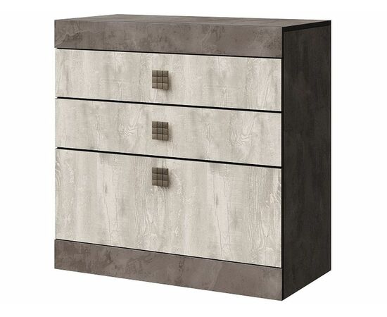 Комод «Лондон 3Я» КМК 0467.11, Оникс/Бетон пайн светлый, изображение 2 | Интернет магазин мебели и декора LifeDekor