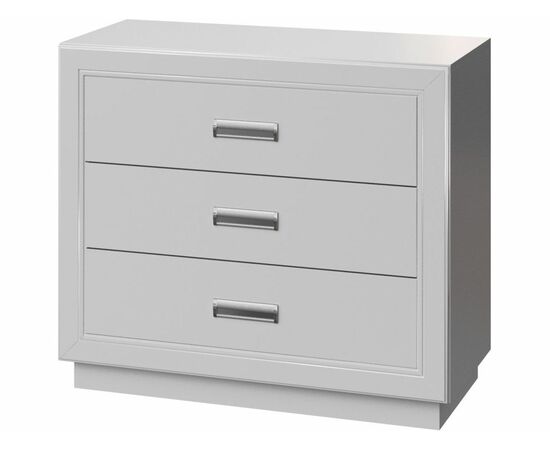 Комод «Эстель 3Я» КМК 0738.10-01, Белый/ Белый глянец, изображение 2 | Интернет магазин мебели и декора LifeDekor