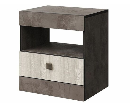 Тумба «Лондон» КМК 0467.3, Оникс/Бетон пайн светлый, изображение 2 | Интернет магазин мебели и декора LifeDekor