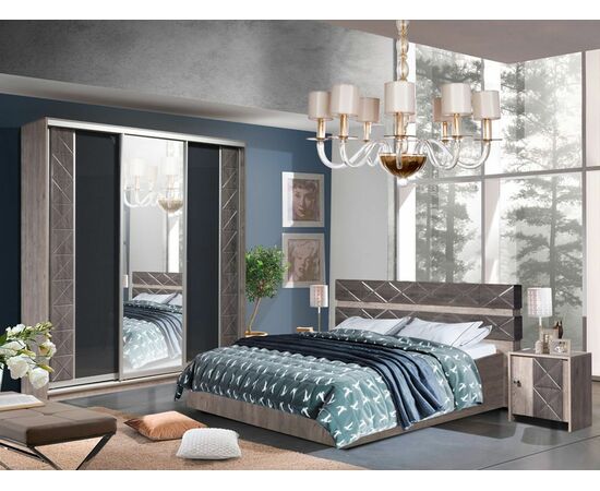 Тумба «Монако 1Д» КМК 0673.11, Сосна натуральная/Дуб шале графит, изображение 4 | Интернет магазин мебели и декора LifeDekor