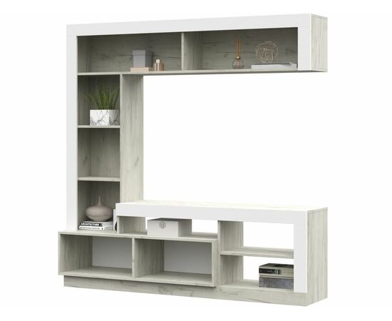 Стенка «Гавана», Софт вайт/Дуб крафт белый, изображение 6 | Интернет магазин мебели и декора LifeDekor