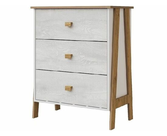 Комод «Скандинавия» КМК 0905.10, Бетон пайн светлый/Дуб Наварра, изображение 2 | Интернет магазин мебели и декора LifeDekor