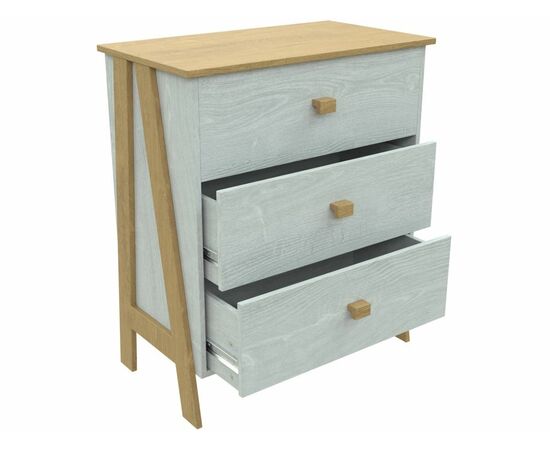 Комод «Скандинавия» КМК 0905.10, Бетон пайн светлый/Дуб Наварра, изображение 4 | Интернет магазин мебели и декора LifeDekor