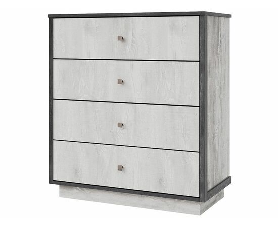 Комод «Тиффани 4Я» КМК 0880.4, Бетон пайн светлый/ Дуб шале графит, изображение 2 | Интернет магазин мебели и декора LifeDekor