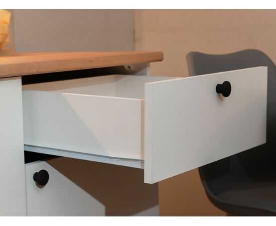 Кухонный гарнитур «Ева» 100см, Белый шагрень (дуб классический), изображение 6 | Интернет магазин мебели и декора LifeDekor