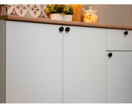 Кухонный гарнитур «Ева» 120см, Белый шагрень (дуб классический), изображение 7 | Интернет магазин мебели и декора LifeDekor