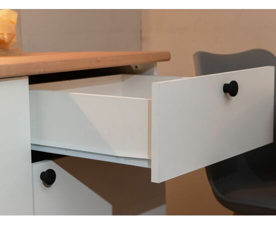 Кухонный гарнитур «Ева» 120см, Белый шагрень (дуб классический), изображение 11 | Интернет магазин мебели и декора LifeDekor