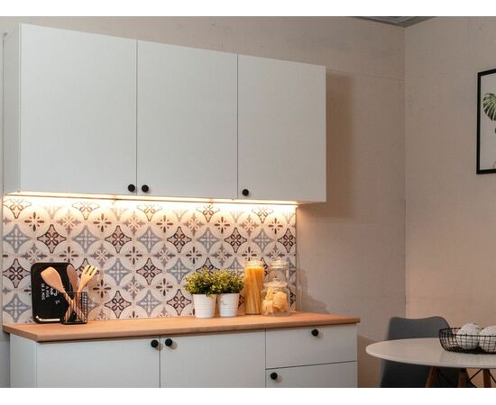 Кухонный гарнитур «Ева» 150см, Белый шагрень (дуб классический), изображение 9 | Интернет магазин мебели и декора LifeDekor