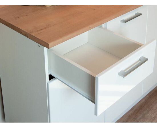 Кухонный гарнитур «Ника» Глосс 2,4м с вытяжкой, Белый глянец, изображение 12 | Интернет магазин мебели и декора LifeDekor