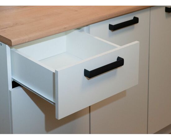 Кухонный гарнитур «Ника» Нео 2,4м с вытяжкой, Ателье светлый/Белый, изображение 7 | Интернет магазин мебели и декора LifeDekor