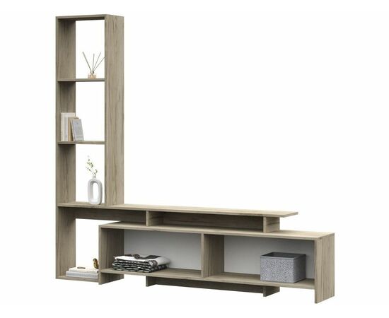 Стенка «Лучиана», Дуб крафт серый, изображение 5 | Интернет магазин мебели и декора LifeDekor