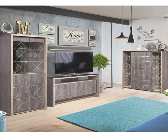 Комод «Монако 4Я» КМК 0673.1, Сосна натуральная/Дуб шале графит, изображение 4 | Интернет магазин мебели и декора LifeDekor