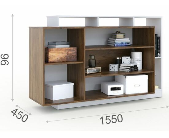 Комод «Невио-2» 1д2в, Дуб крафт золотой/белый, изображение 3 | Интернет магазин мебели и декора LifeDekor