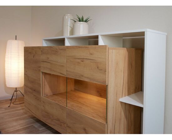 Комод «Невио-2» 1д2в, Дуб крафт золотой/белый, изображение 4 | Интернет магазин мебели и декора LifeDekor