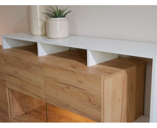 Комод «Невио-2» 1д2в, Дуб крафт золотой/белый, изображение 5 | Интернет магазин мебели и декора LifeDekor