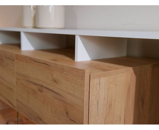 Комод «Невио-2» 1д2в, Дуб крафт золотой/белый, изображение 6 | Интернет магазин мебели и декора LifeDekor