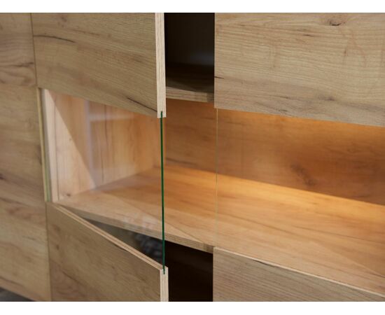 Комод «Невио-2» 1д2в, Дуб крафт золотой/белый, изображение 9 | Интернет магазин мебели и декора LifeDekor