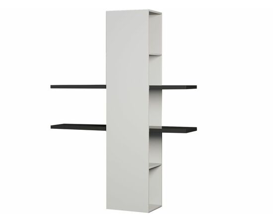 Стенка «Альда», белый/черный/белый глянец, изображение 5 | Интернет магазин мебели и декора LifeDekor