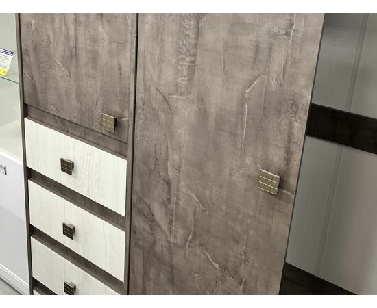 Комод «Лондон 3Я» КМК 0467.11, Оникс/Бетон пайн светлый, изображение 5 | Интернет магазин мебели и декора LifeDekor