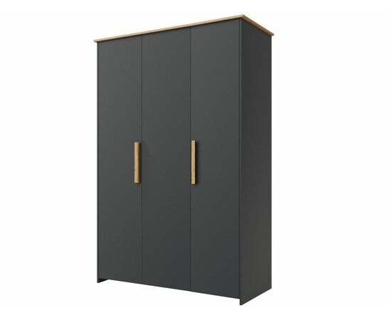 Шкаф «Скандинавия 3Д» КМК 0905.7, Антрацит/ дуб наварра, изображение 2 | Интернет магазин мебели и декора LifeDekor