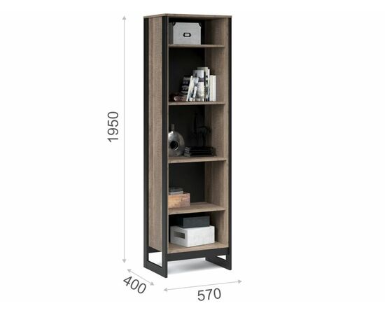 Гостиная «Стокгольм», Дуб гранж песочный/железный камень, изображение 5 | Интернет магазин мебели и декора LifeDekor