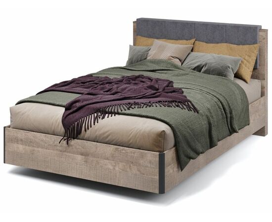 Кровать «Стокгольм» 140 МИ без основания под матрас, Дуб гранж песочный, изображение 2 | Интернет магазин мебели и декора LifeDekor