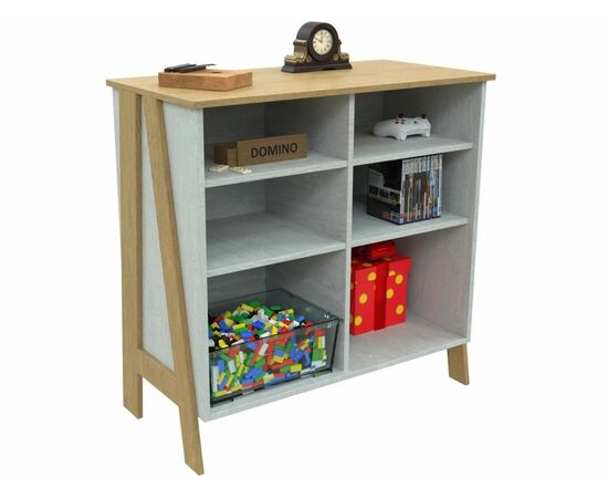 Тумба «Скандинавия 2Д 1» КМК 0905.32, Бетон пайн светлый/ дуб наварра, изображение 4 | Интернет магазин мебели и декора LifeDekor