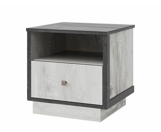 Тумба «Тиффани» КМК 0880.3, Бетон пайн светлый/ Дуб шале графит, изображение 2 | Интернет магазин мебели и декора LifeDekor