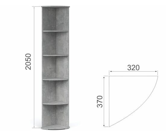 Прихожая «Виола» угловая, Ателье светлый/белый, изображение 3 | Интернет магазин мебели и декора LifeDekor