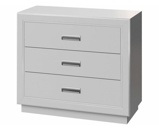 Комод «Эстель 3Я» КМК 0738.10-01, Белый/ Белый глянец | Интернет магазин мебели и декора LifeDekor