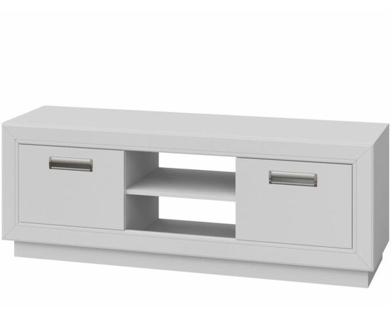 Тумба под ТВ «Эстель 2Д» КМК 0738.25-01, Белый/ Белый глянец | Интернет магазин мебели и декора LifeDekor