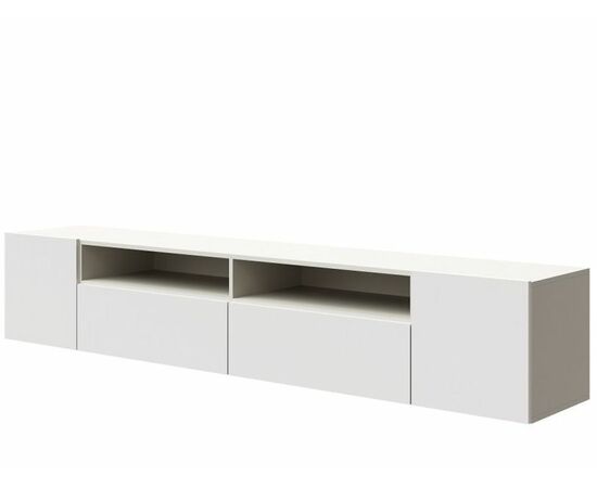 Тумба «Женева 2Д"Я» КМК 0889.2, Белая/ Белый глянец | Интернет магазин мебели и декора LifeDekor