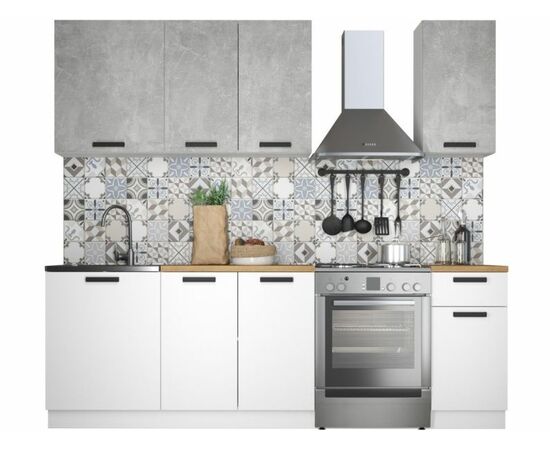 Кухонный гарнитур «Ника» Нео 1,8м, Ателье светлый/Белый | Интернет магазин мебели и декора LifeDekor