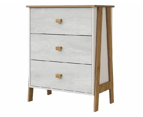 Комод «Скандинавия» КМК 0905.10, Бетон пайн светлый/Дуб Наварра | Интернет магазин мебели и декора LifeDekor