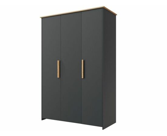 Шкаф «Скандинавия 3Д» КМК 0905.7, Антрацит/ дуб наварра | Интернет магазин мебели и декора LifeDekor