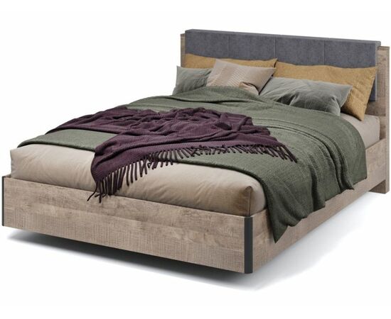 Кровать «Стокгольм» 160 МИ без основания под матрас, Дуб гранж песочный | Интернет магазин мебели и декора LifeDekor