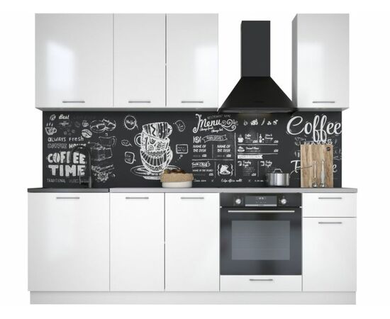 Кухонный гарнитур «Ника» Глосс 2,4м, Белый глянец | Интернет магазин мебели и декора LifeDekor