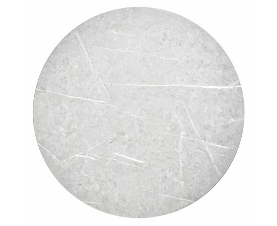 Набор кофейных столиков Tango светло-серый мрамор с чёрными ножками, 2шт, изображение 10 | Интернет магазин мебели и декора LifeDekor