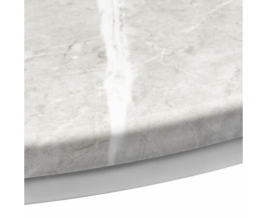 Набор кофейных столиков Tango бежевый мрамор с белыми ножками, 2шт, изображение 7 | Интернет магазин мебели и декора LifeDekor