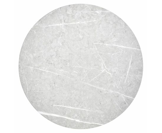 Набор кофейных столиков Tango светло-серый мрамор с чёрными ножками, 2шт, изображение 13 | Интернет магазин мебели и декора LifeDekor