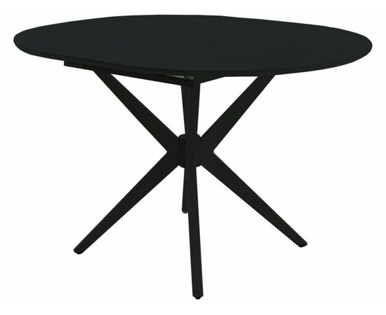 Стол «Сидней СВ» стекло черное, каркас черный, изображение 4 | Интернет магазин мебели и декора LifeDekor