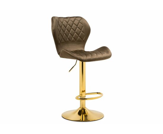 Барный стул Porch cappuccino / gold | Интернет магазин мебели и декора LifeDekor