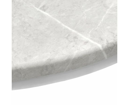 Набор кофейных столиков Tango бежевый мрамор с белыми ножками, 2шт, изображение 14 | Интернет магазин мебели и декора LifeDekor