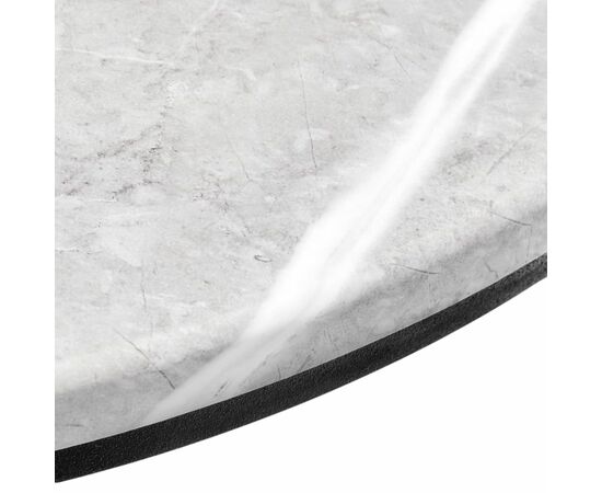 Набор кофейных столиков Tango светло-серый мрамор с чёрными ножками, 2шт, изображение 12 | Интернет магазин мебели и декора LifeDekor