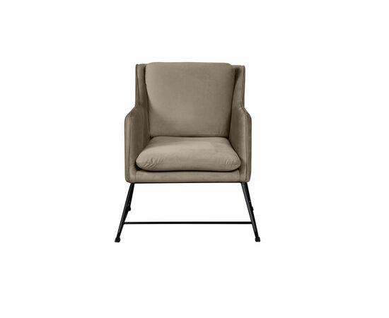 Кресло Alex, бархат пепельно-бежевый 25, изображение 2 | Интернет магазин мебели и декора LifeDekor