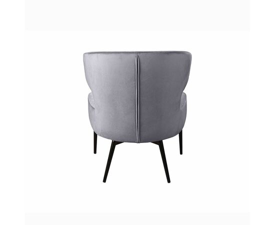 Кресло Richard ромб, бархат серый 27, изображение 5 | Интернет магазин мебели и декора LifeDekor