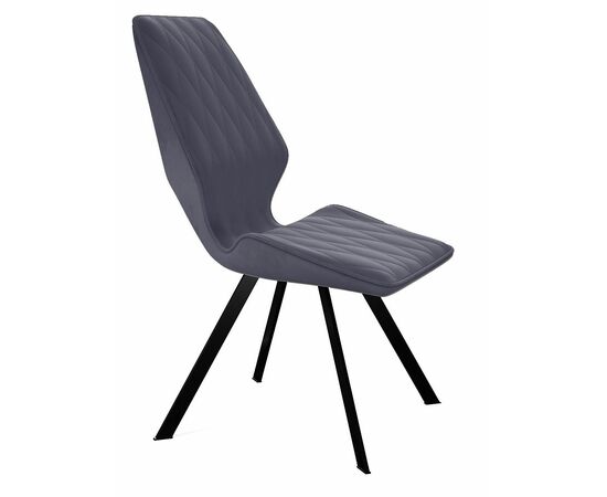 Стул DikLine 243 B28 ANTRACITE поворотный/ ножки черные, изображение 2 | Интернет магазин мебели и декора LifeDekor