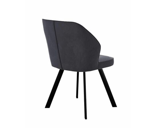 Стул DikLine 232 поворотный B28 ANTRACITE, ножки черные, изображение 3 | Интернет магазин мебели и декора LifeDekor