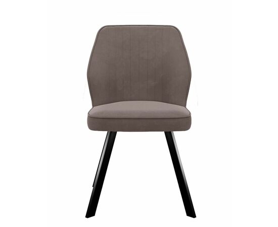 Стул DikLine 232 поворотный B5 LATTE, ножки черные, изображение 2 | Интернет магазин мебели и декора LifeDekor