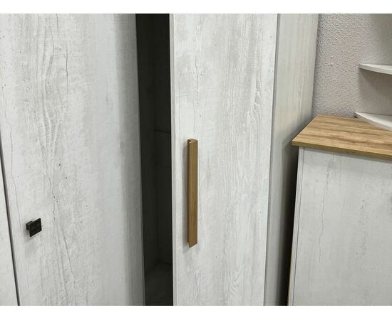 Шкаф «Скандинавия 3Д» КМК 0905.7, бетон пайн светлый/ дуб наварра, изображение 6 | Интернет магазин мебели и декора LifeDekor